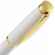 Ручка шариковая LETRA GOLD, глянцевая, белая