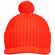 Вязаная шапка с козырьком PEAKY, красная (кармин)