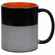 Кружка-хамелеон ON DISPLAY, глянцевая, черная с оранжевым