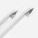 Ручка шариковая и вечный карандаш DIPTYCH, белая