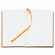 Ежедневник BOOKMARK, недатированный, черный с оранжевым
