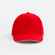Бейсболка CLASSIC 2.0, красная с белым кантом