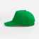 Бейсболка CLASSIC 2.0, ярко-зеленая с белым кантом