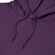 Толстовка с капюшоном унисекс HOODIE, фиолетовый меланж, размер XS