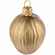 Елочная игрушка «Грецкий орех», матовое золото