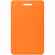 Чехол для пропуска с ретрактором DORSET, оранжевый