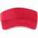 Козырек ACTIVE, красный с белым кантом