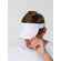 Козырек ACTIVE, белый с темно-синим кантом