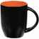 Кружка-хамелеон MELTY с ложкой, черная с оранжевым