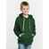 Толстовка с капюшоном детская KIRENGA KIDS, темно-зеленая, 12 лет