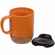 Кружка с пробковой подставкой CORKY WALK, оранжевая