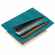 Чехол для карточек NUBUK, бирюзовый