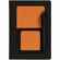 Ежедневник MOBILE на заказ, недатированный, черно-оранжевый
