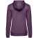 Толстовка с капюшоном женская HOODIE, фиолетовый меланж, размер XS
