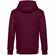 Толстовка с капюшоном унисекс KING, бордовая, размер XS
