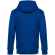 Толстовка с капюшоном унисекс KING, ярко-синяя, размер XS