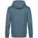 Толстовка с капюшоном унисекс KING, серо-синяя, размер XS