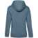 Толстовка с капюшоном женская QUEEN, серо-синяя, размер XS