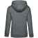 Толстовка с капюшоном женская QUEEN, темно-серый меланж, размер XS