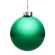 Елочный шар FINERY GLOSS, 10 см, глянцевый зеленый