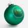 Елочный шар FINERY MATT, 10 см, матовый зеленый