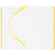 Ежедневник DUPLEX, недатированный, белый с желтым