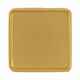 Квадратный шильдик на резинку EPOXI, матовый золотистый