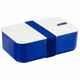 Ланчбокс LUNCH HOUR, белый с синим