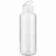 Бутылка для воды PLASKE, прозрачная с белой крышкой