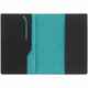 Обложка для паспорта MULTIMO, черная с бирюзовым