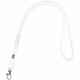 Шнурок для бейджа TUBE METAL, белый