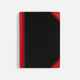 Блокнот ACCENTI MINI, черный с красным