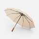 Зонт складной CLOUDBURST в подарочной упаковке, бежевый