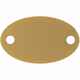 Шильдик металлический ALFA OVAL, золотистый